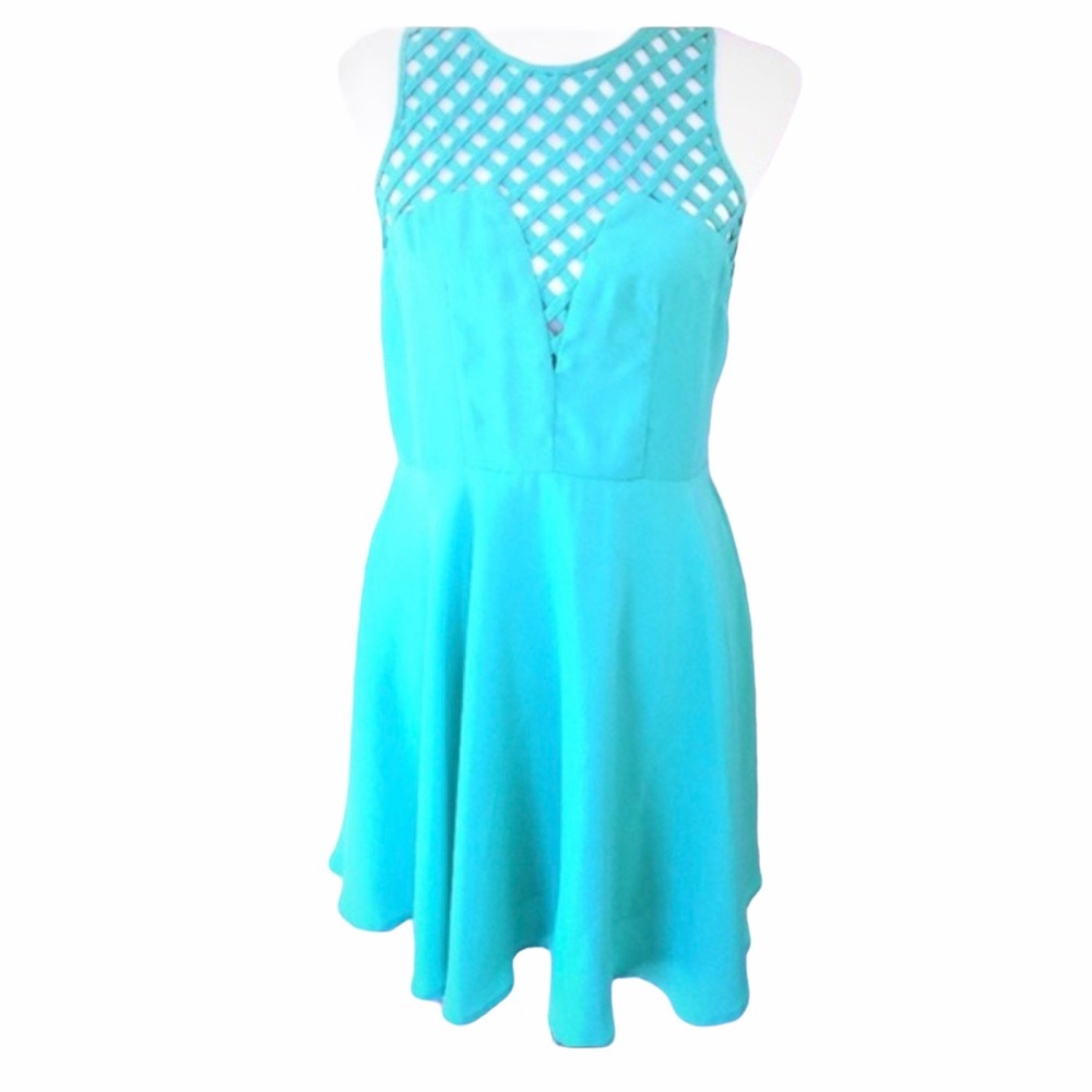 English Rose Green Short Dress Large